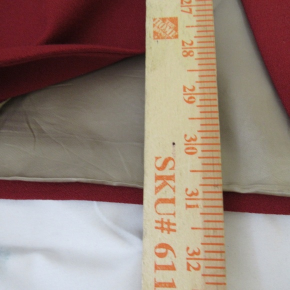 Carlo Mandrone Red 100% Wool 3 Button Blazer - Picture 3 of 16